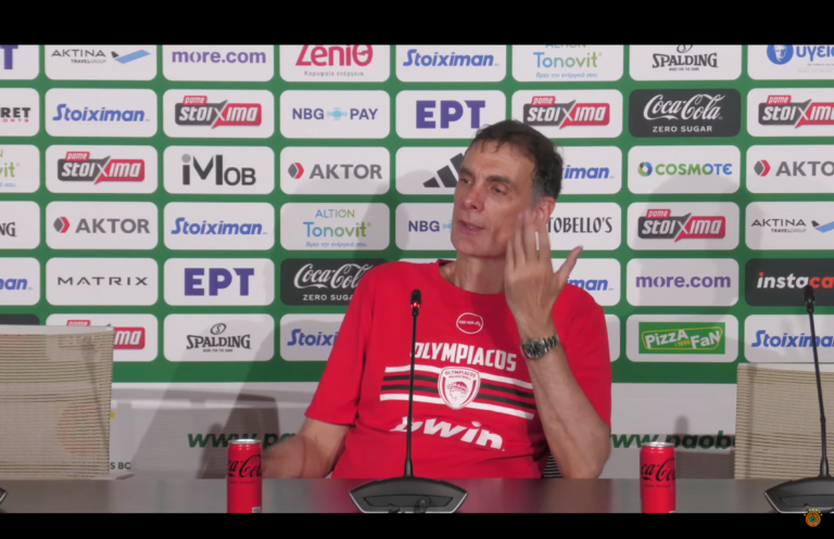 Panathinaikos Olympiacos G5 Bartzokas Press Conf Μπαρτζώκας