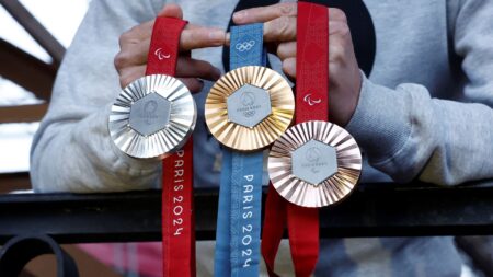 Olympic Medals Paris 2024 ολυμπιακό μετάλλιο χρυσό