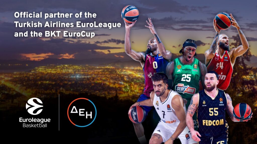 Η ΔΕΗ επίσημος χορηγός της Euroleague έως το 2027