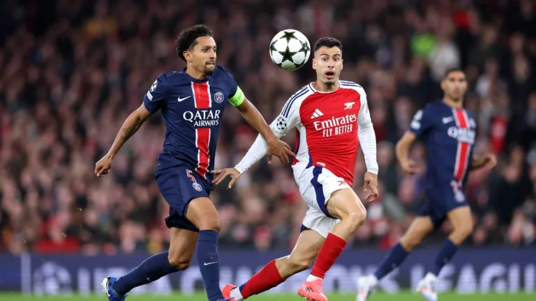 arsenal vs psg champions league