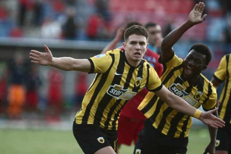 Χρυσό γκολ Καλοσκάμη και λύτρωση για την ΑΕΚ στο φινάλε απέναντι στην Ηλιούπολη kaloskamis1 ΑΕΚ